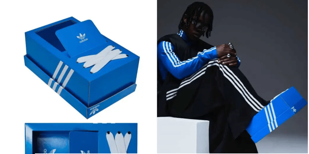 ADIDAS SURPREND TOUT LE MONDE AVEC SA PAIRE DE BASKETS EN FORME DE BOÎTE À CHAUSSURE